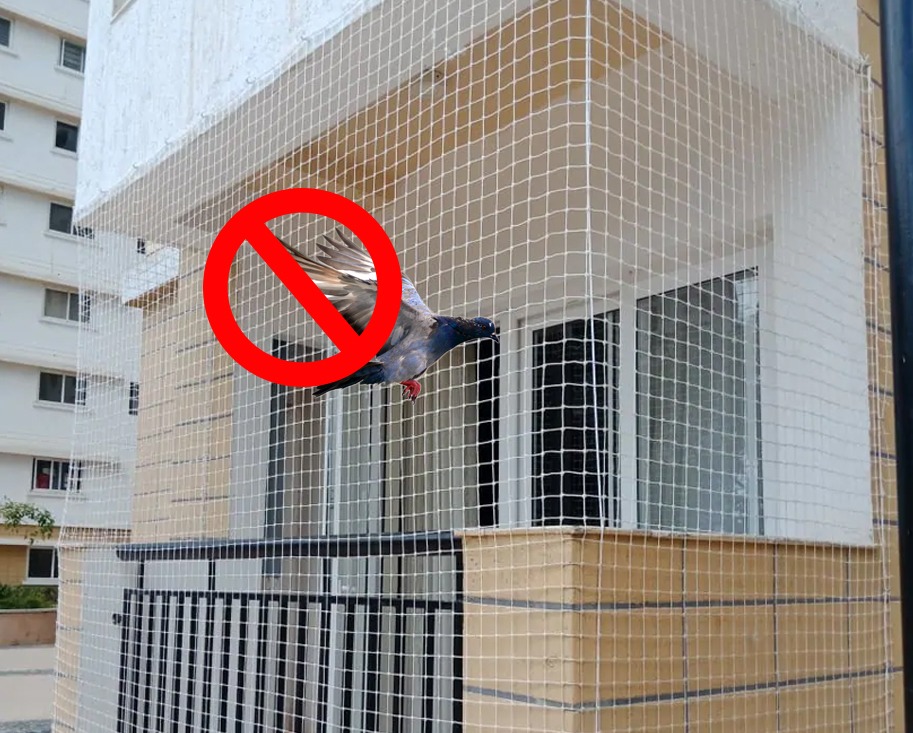 Pigeon Nets Installation for Balconies Near Me | Call 8884844000 for Quality Services.